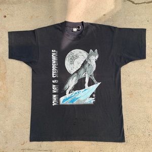 John Kay Steppenwolf Anniversary Tour Shirt Vintage 90s Screen Stars Rock Band